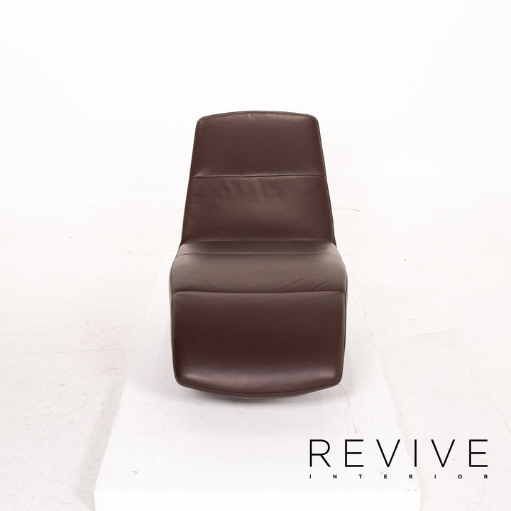 Ewald Schillig Leder Liege Braun Dunkelbraun Funktion Relaxfunktion Relaxliege #15248