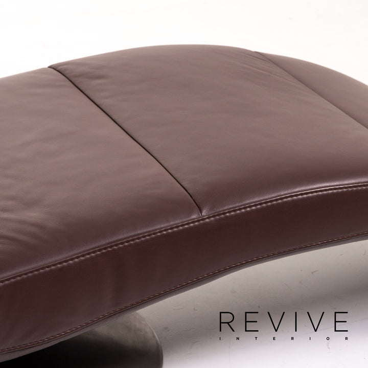 Ewald Schillig Leder Liege Braun Dunkelbraun Funktion Relaxfunktion Relaxliege #15248