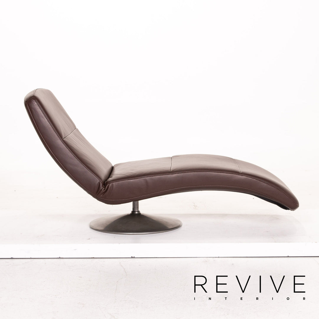 Ewald Schillig Leder Liege Braun Dunkelbraun Funktion Relaxfunktion Relaxliege #15248