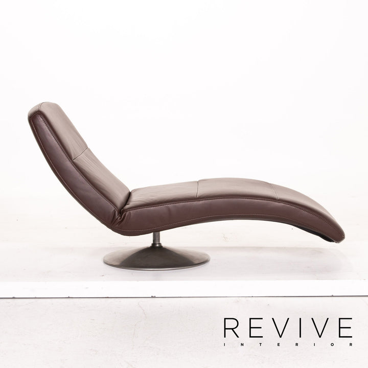 Ewald Schillig Leder Liege Braun Dunkelbraun Funktion Relaxfunktion Relaxliege #15248