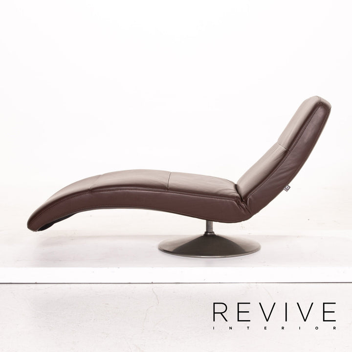 Ewald Schillig Leder Liege Braun Dunkelbraun Funktion Relaxfunktion Relaxliege #15248