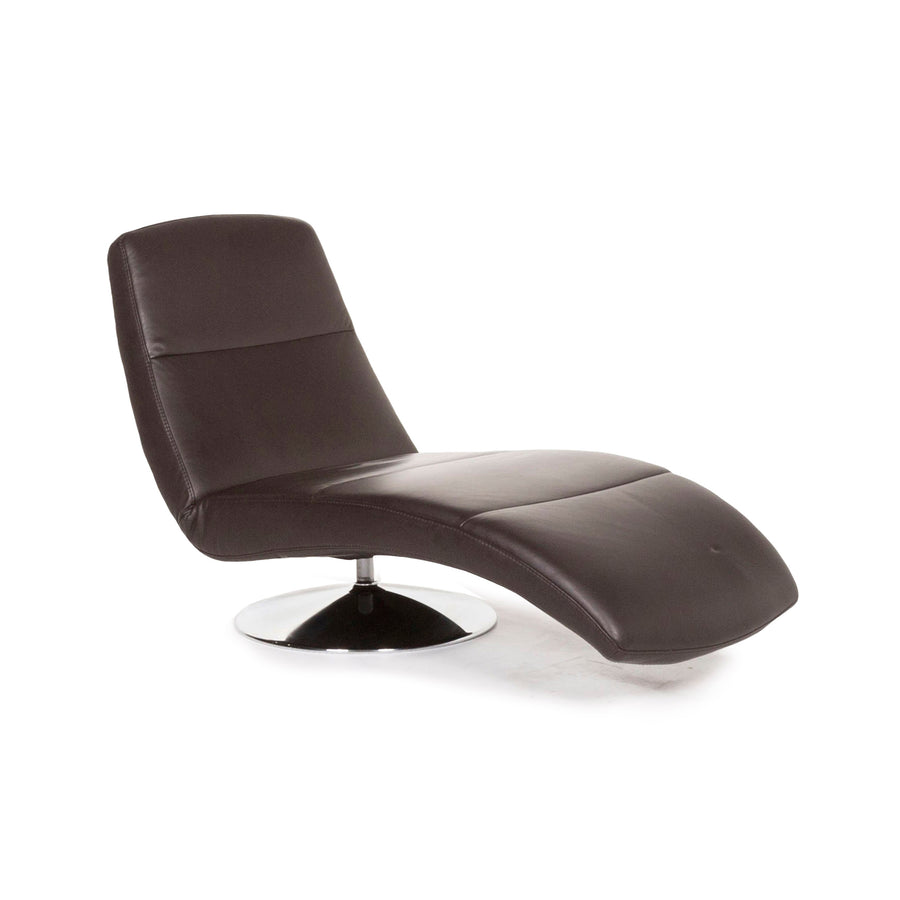 Ewald Schillig leather lounger brown dark brown relaxation lounger function relaxation function #13054