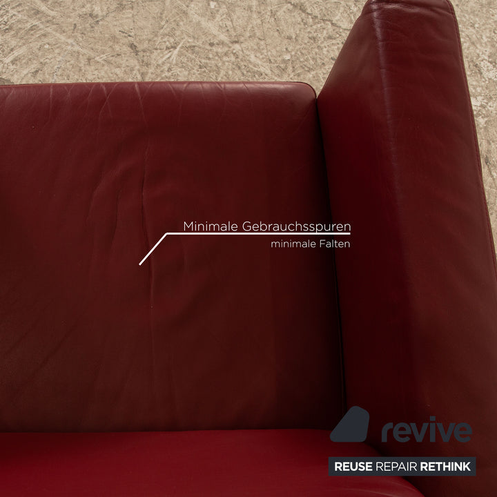 Ewald Schillig Leder Sessel Rot