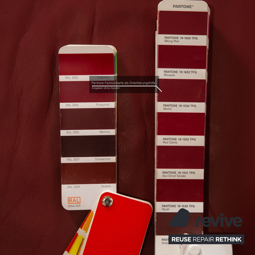 Ewald Schillig Leder Sessel Rot
