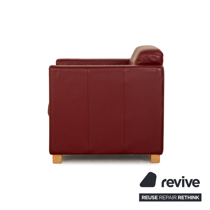 Ewald Schillig Leder Sessel Rot