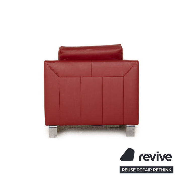 Ewald Schillig Leder Sessel Rot