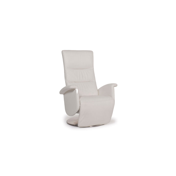 Ewald Schillig leather armchair white function relaxation function #12235