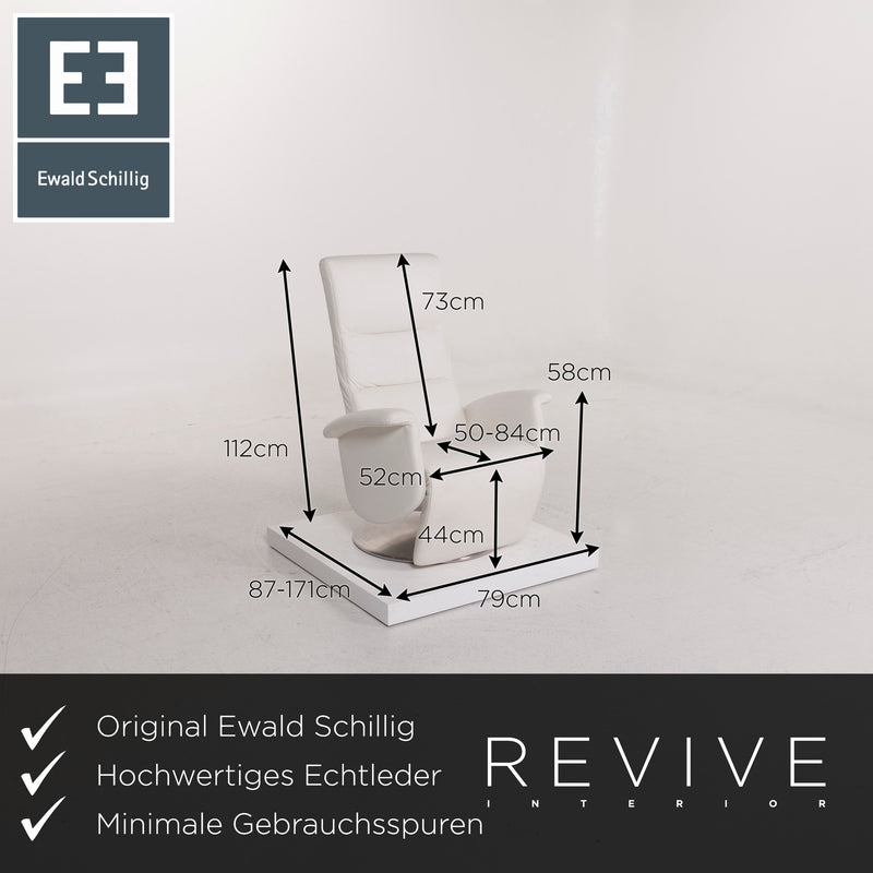 Ewald Schillig Leder Sessel Weiß Funktion Relaxfunktion 