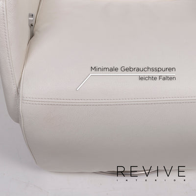 Ewald Schillig Leder Sessel Weiß Funktion Relaxfunktion #12235