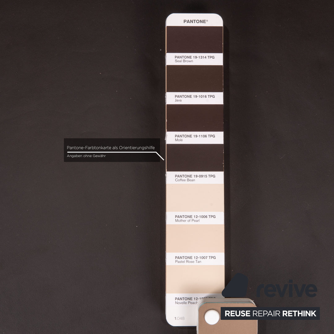 Ewald Schillig Leder Sofa Braun Zweisitzer Couch