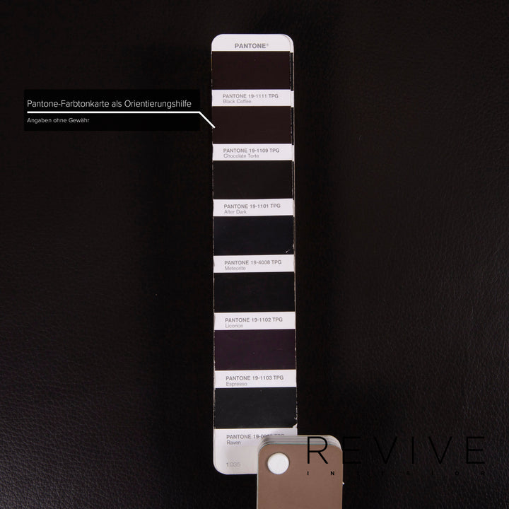 Ewald Schillig leather sofa dark brown two-seater #14829