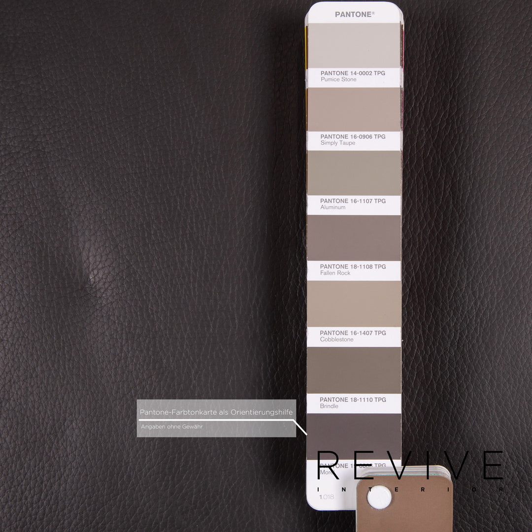 Ewald Schillig leather sofa dark brown two-seater couch #14825