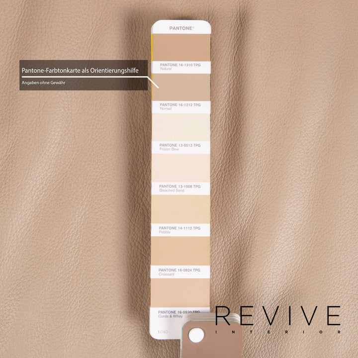 Ewald Schillig leather sofa set beige three-seater function #14875