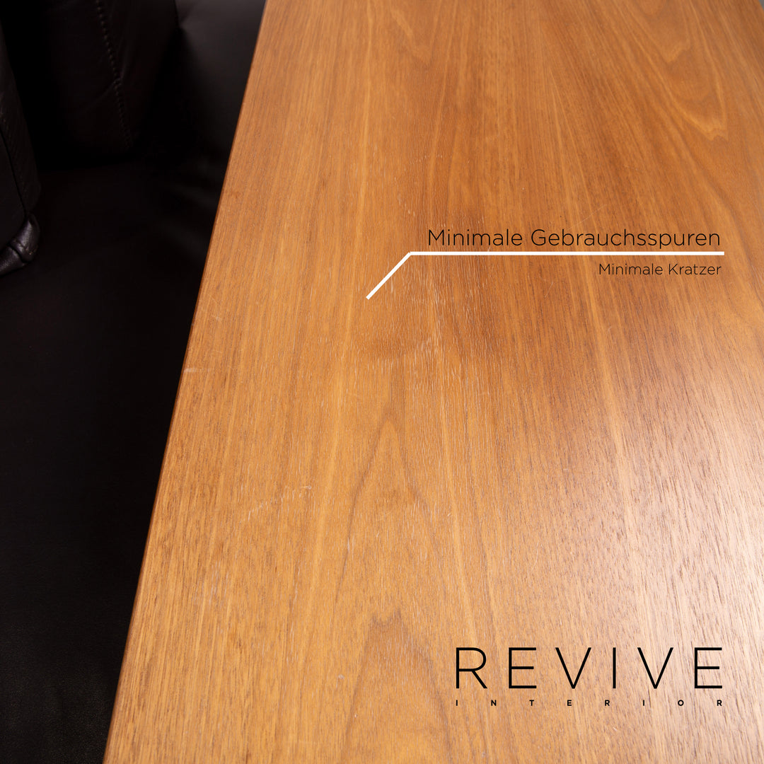 Ewald Schillig leather sofa set modular brown dark brown 1x corner sofa 1x coffee table #15129