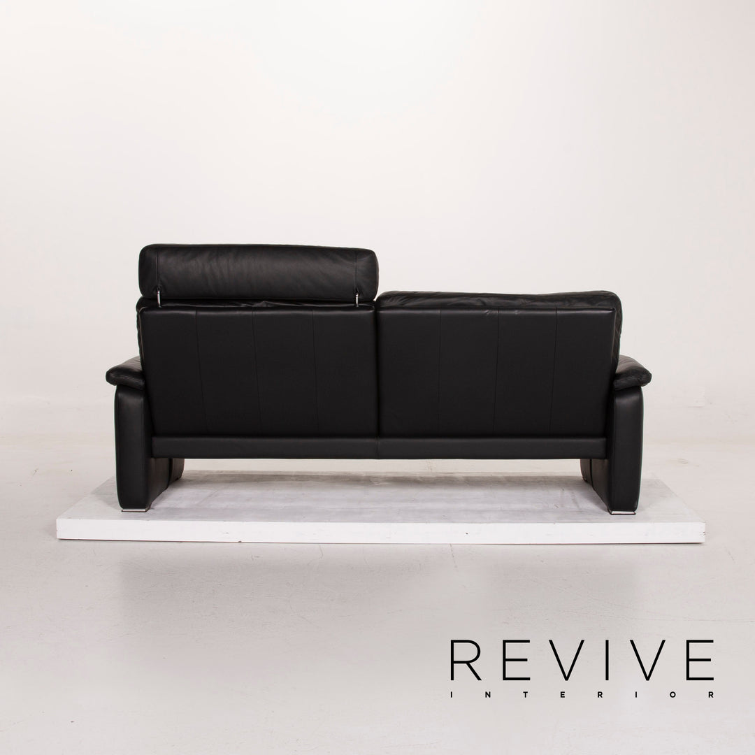 Ewald Schillig | 3 seater sofa | leather | Black | Revive Interior