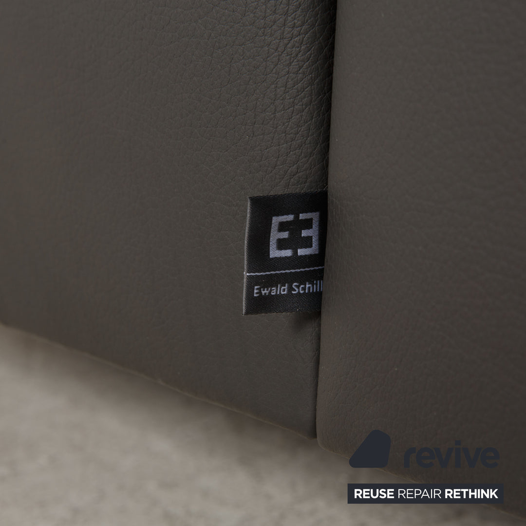 Ewald Schillig Leder Sofa Schwarz Ecksofa Couch