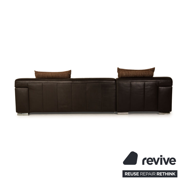 Ewald Schillig Loft Leder Ecksofa Dunkelbraun Sofa Couch