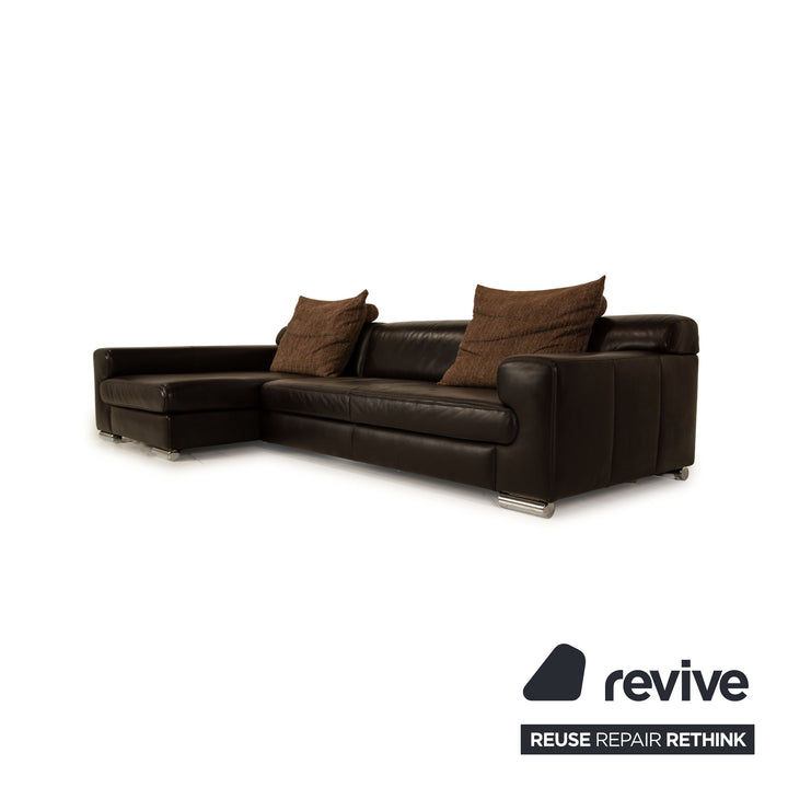 Ewald Schillig Loft Leder Ecksofa Dunkelbraun Sofa Couch
