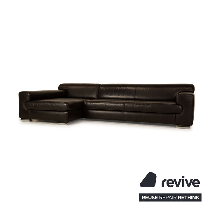 Ewald Schillig Loft Leder Ecksofa Dunkelbraun Sofa Couch