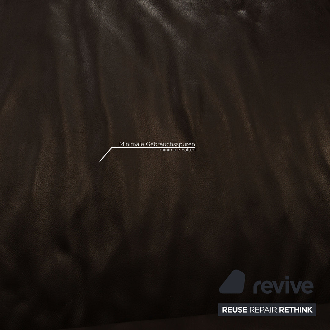 Ewald Schillig Loft Leder Ecksofa Dunkelbraun Sofa Couch