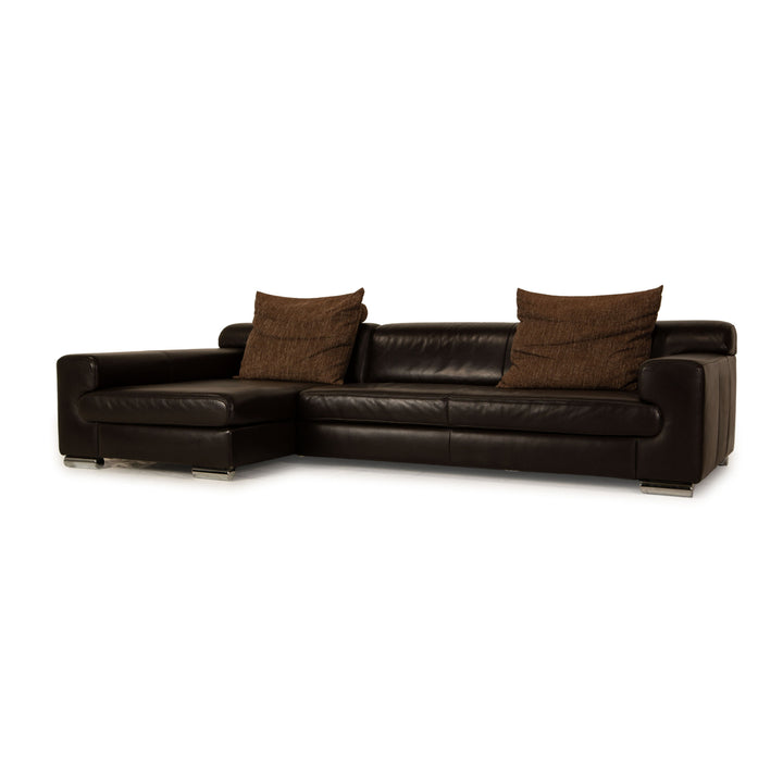 Ewald Schillig Loft Leder Ecksofa Dunkelbraun Sofa Couch