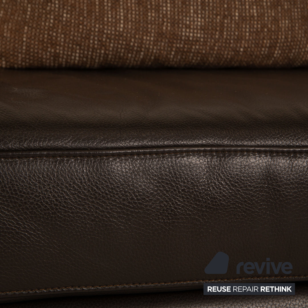 Ewald Schillig Loft Leder Ecksofa Dunkelbraun Sofa Couch
