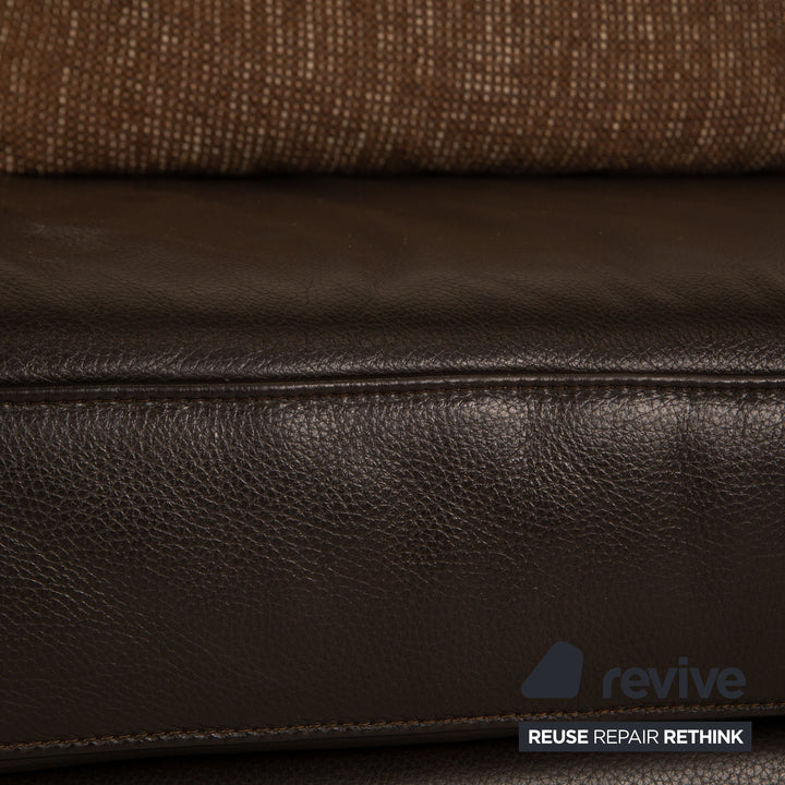 Ewald Schillig Loft Leder Ecksofa Dunkelbraun Sofa Couch