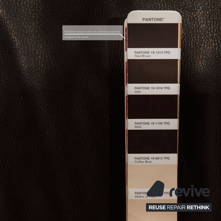 Ewald Schillig Loft Leder Hocker Dunkelbraun