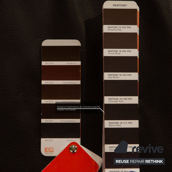 Ewald Schillig Loft Leder Zweisitzer Schwarz Sofa Couch