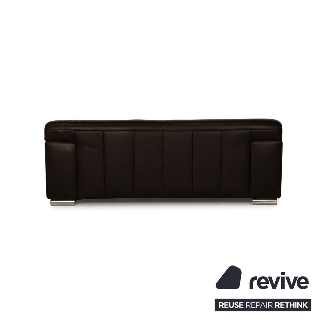 Ewald Schillig Loft Leder Zweisitzer Schwarz Sofa Couch
