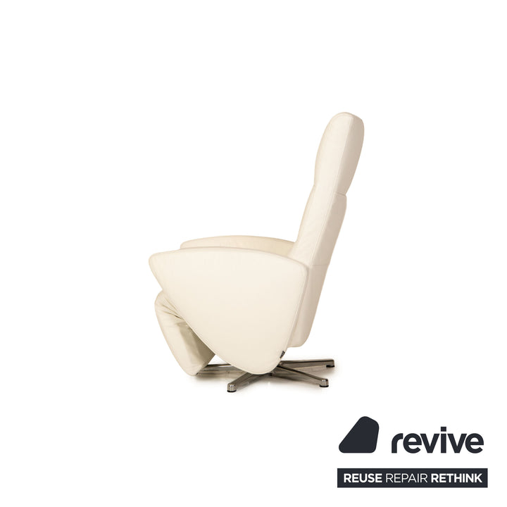 Ewald Schillig Movie Star Leder Sessel Weiß Funktion Relaxsessel