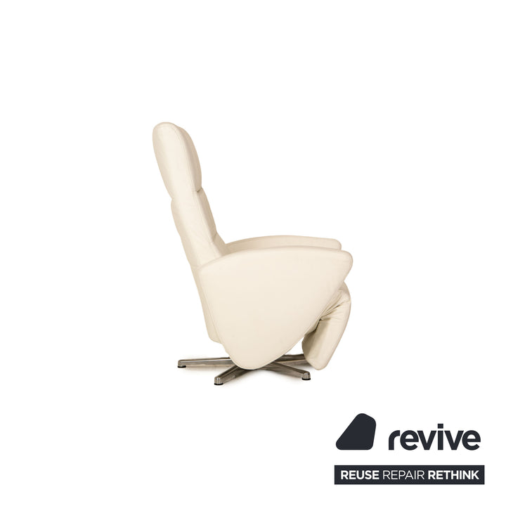 Ewald Schillig Movie Star Leder Sessel Weiß Funktion Relaxsessel