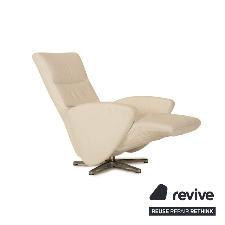 Ewald Schillig Movie Star Leder Sessel Weiß Funktion Relaxsessel