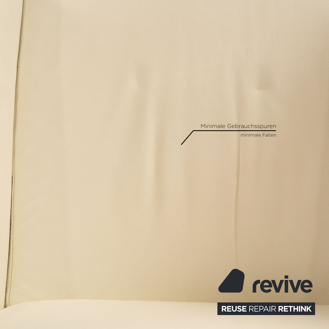 Ewald Schillig Movie Star Leder Sessel Weiß Funktion Relaxsessel