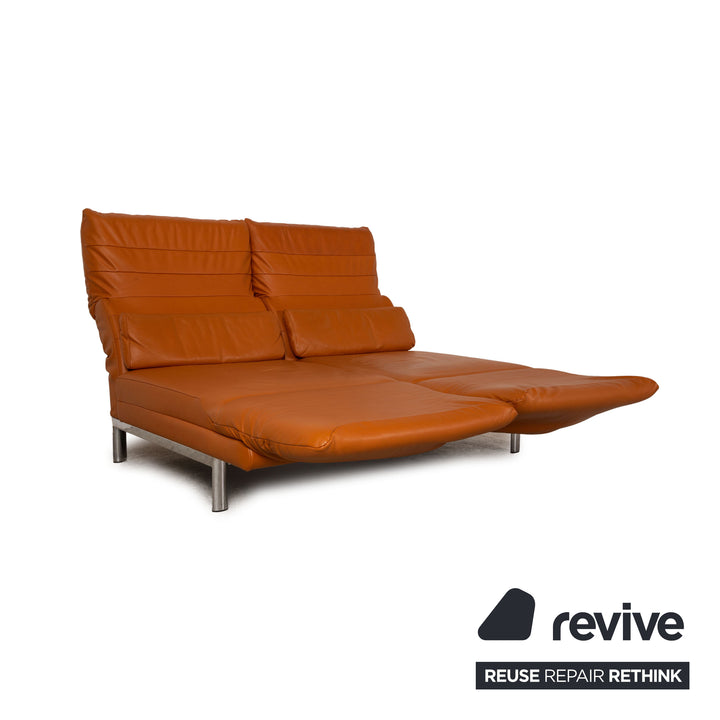 Ewald Schillig Quinn Leder Zweisitzer Braun Funktion Relaxfunktion Sofa Couch