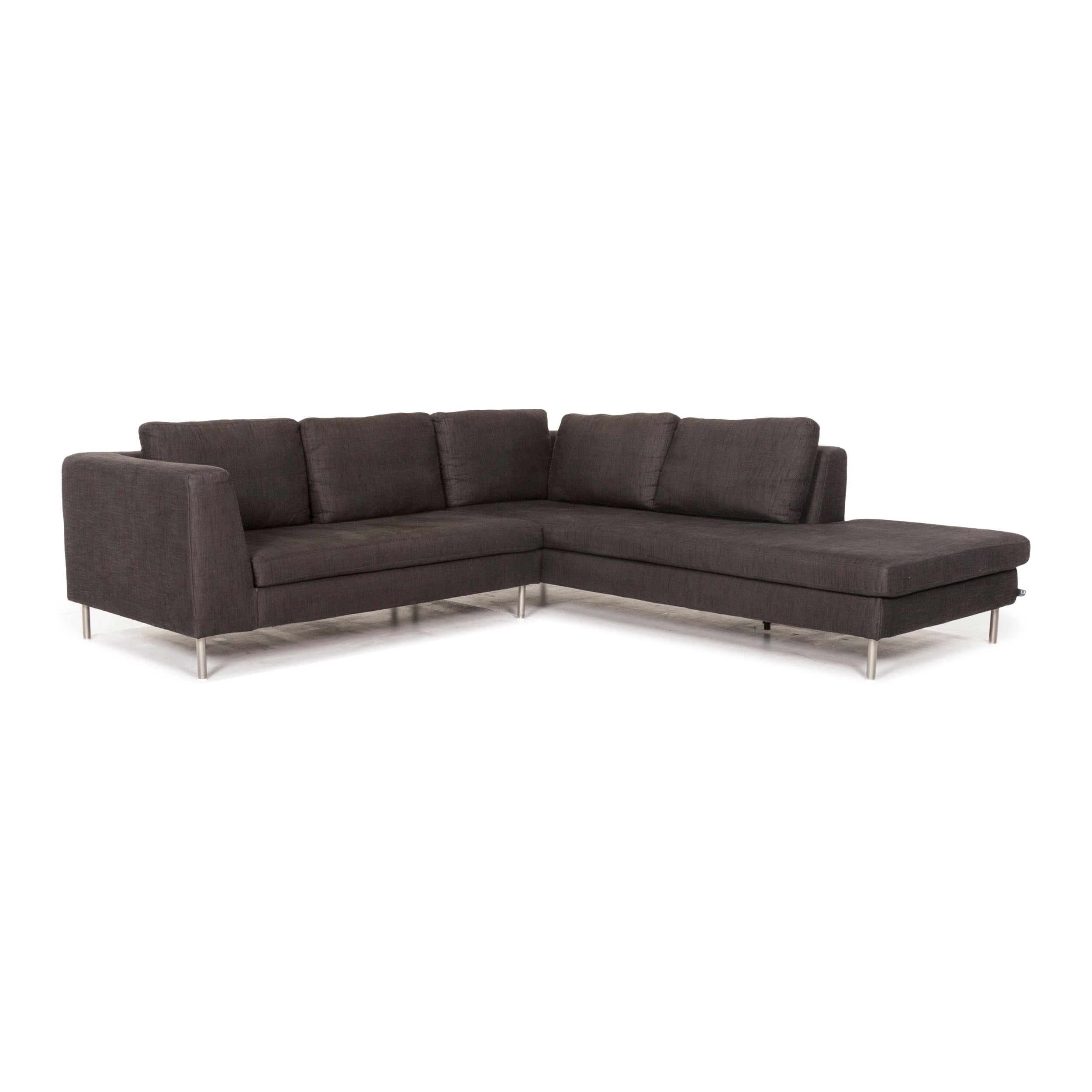 ソファー Ewald Schillig Ecksofa Domino Anthrazit Stoff - 2. Hand - Revive.de