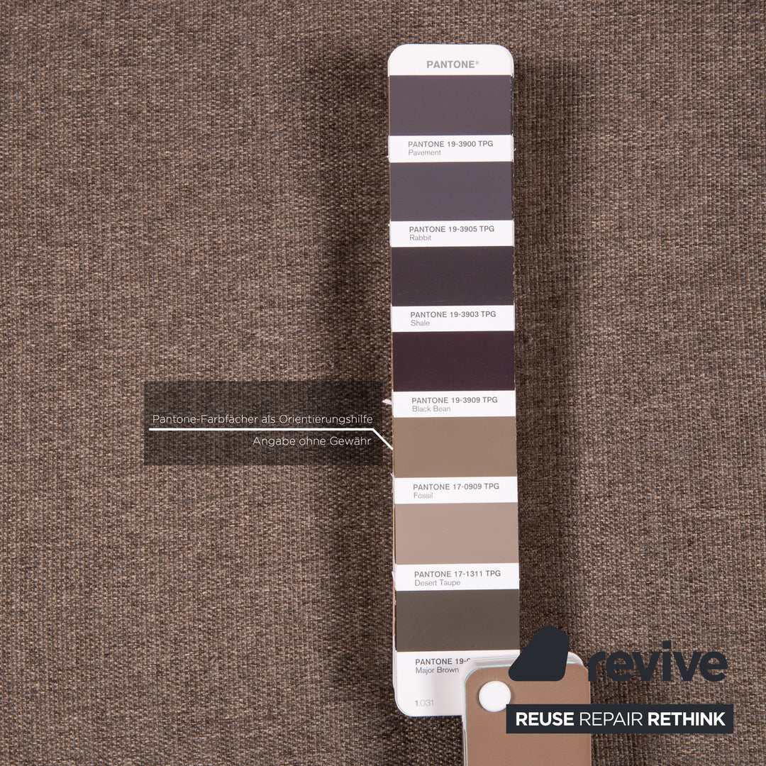 Ewald Schillig Stoff Ecksofa Graubraun Schlaffunktion Funktion Schlafsofa Couch Sofa
