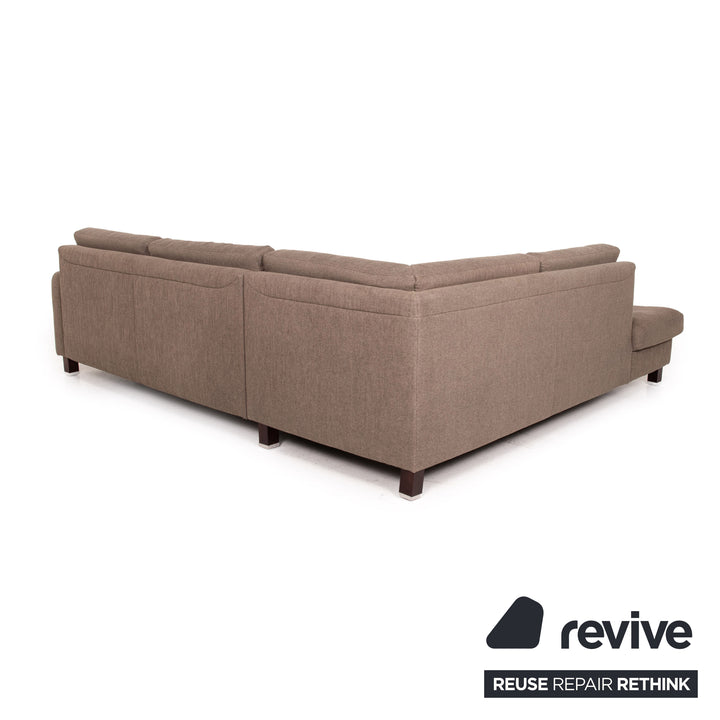 Ewald Schillig Stoff Ecksofa Graubraun Schlaffunktion Funktion Schlafsofa Couch Sofa