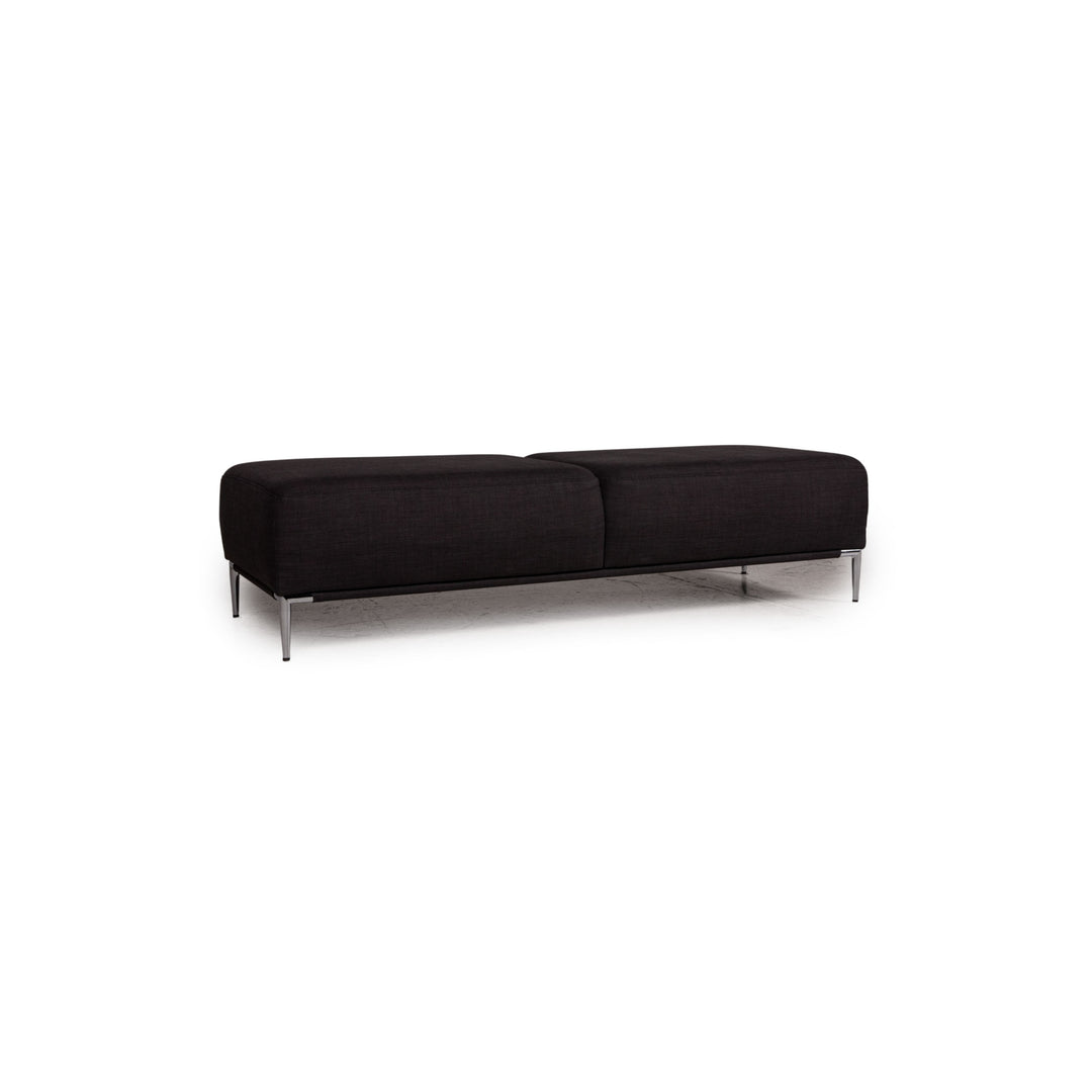 Ewald Schillig Stoff Hocker Anthrazit