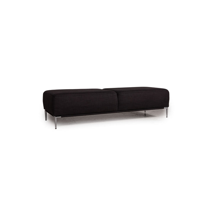 Ewald Schillig Stoff Hocker Anthrazit