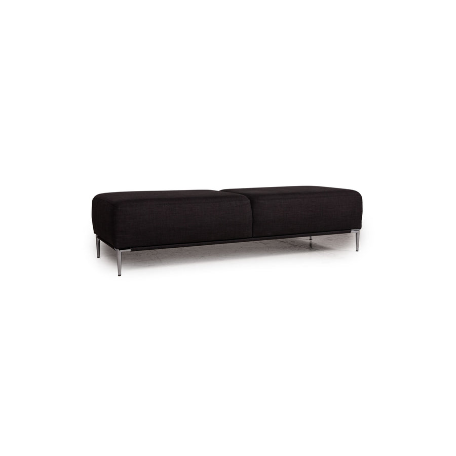 Ewald Schillig Stoff Hocker Anthrazit