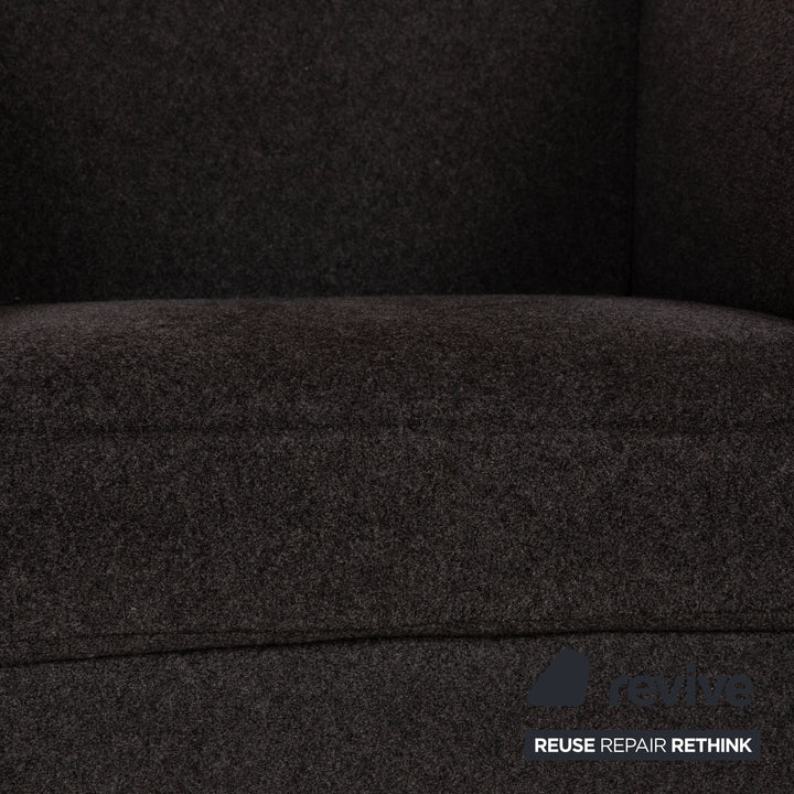Ewald Schillig fabric armchair set grey
