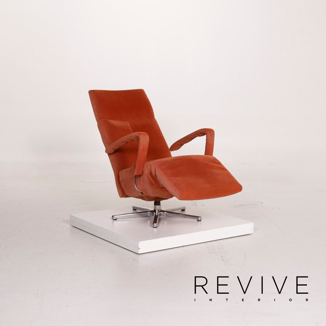Ewald Schillig Stoff Sessel Orange Alcantara Relaxfunktion #15344