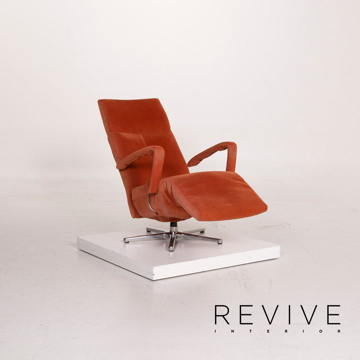 Ewald Schillig Stoff Sessel Orange Alcantara Relaxfunktion #15344