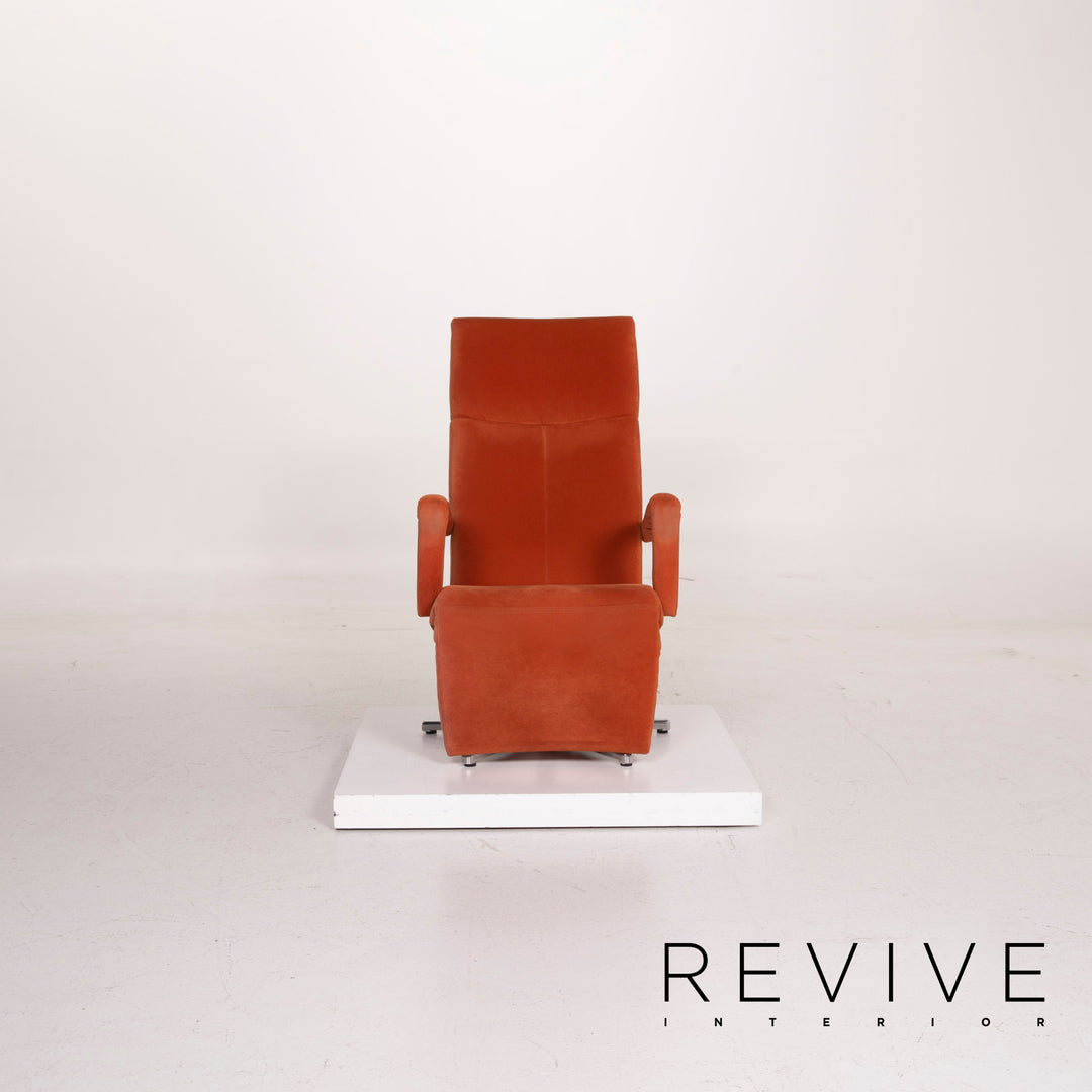 Ewald Schillig Stoff Sessel Orange Alcantara Relaxfunktion #15344