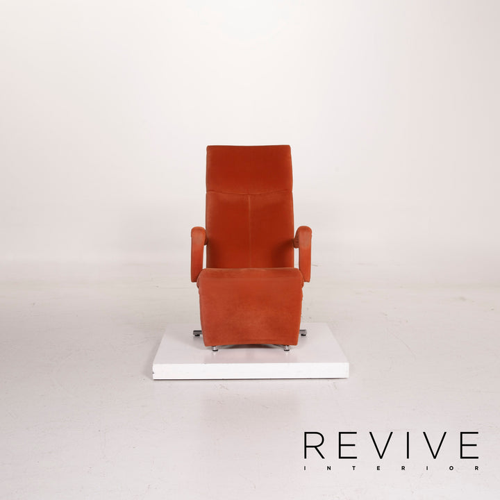 Ewald Schillig Stoff Sessel Orange Alcantara Relaxfunktion #15344