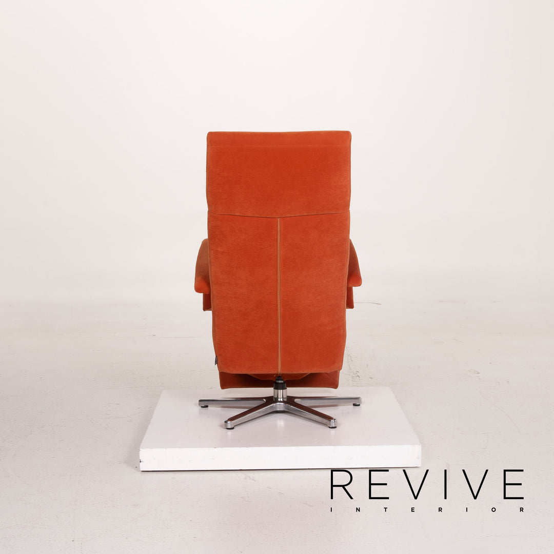 Ewald Schillig Stoff Sessel Orange Alcantara Relaxfunktion #15344