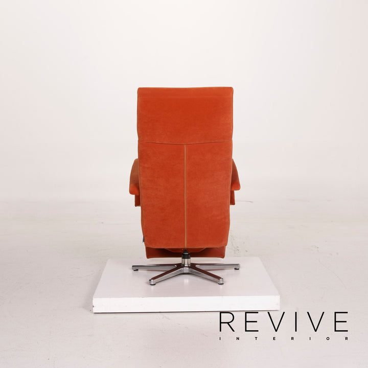 Ewald Schillig Stoff Sessel Orange Alcantara Relaxfunktion #15344