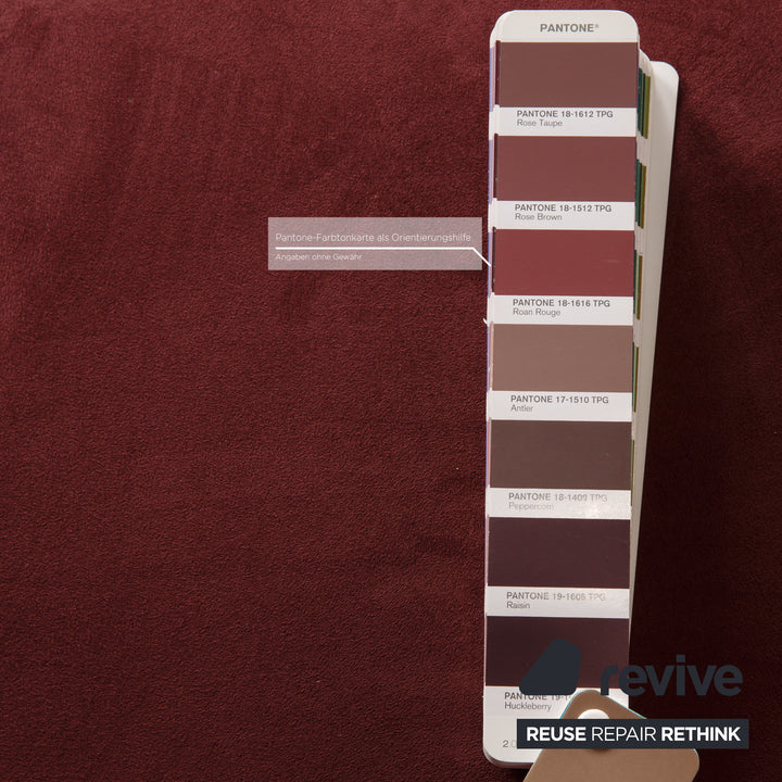 Ewald Schillig Stoff Sessel Rot Dunkelrot