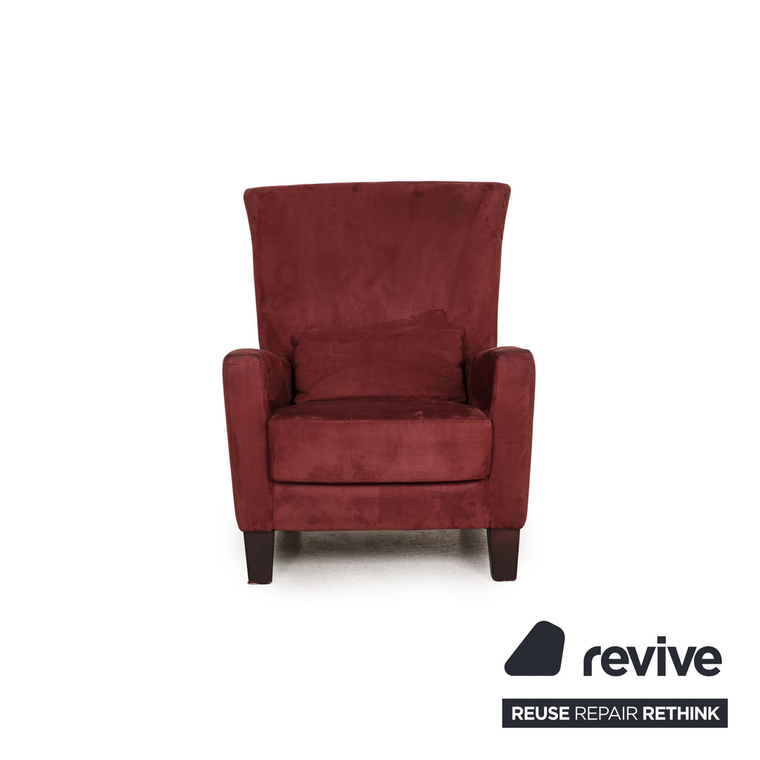 Ewald Schillig Stoff Sessel Rot Dunkelrot